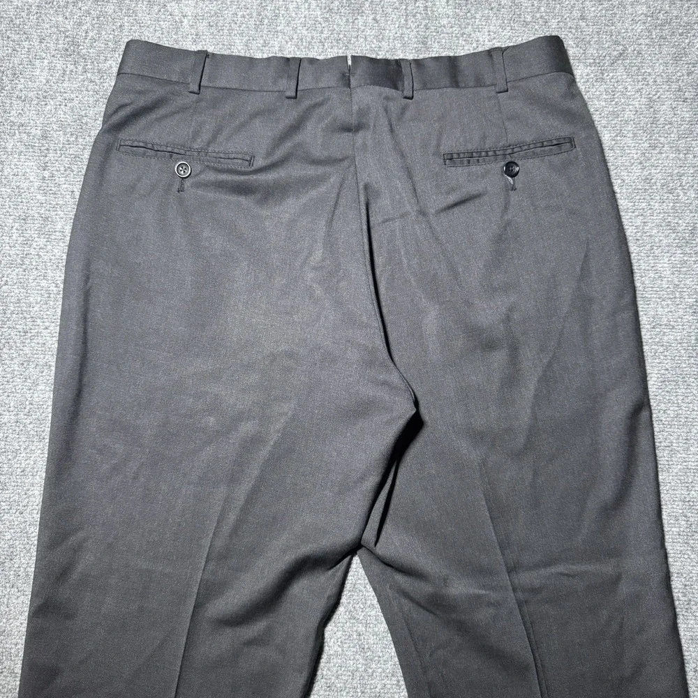 Brooks Brothers 1818 Madison Fit Reda Flexo Merino Wool Dress Pants 36x28 Black
